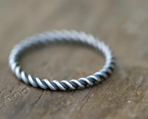 Twisted Wire Ring - Set of Three (S0267a)