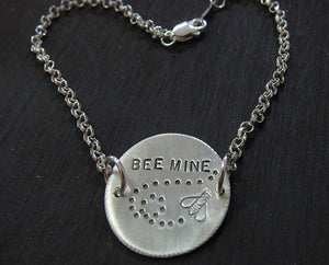 Personalized BEE MINE or MY SUNSHINE bracelet S0416