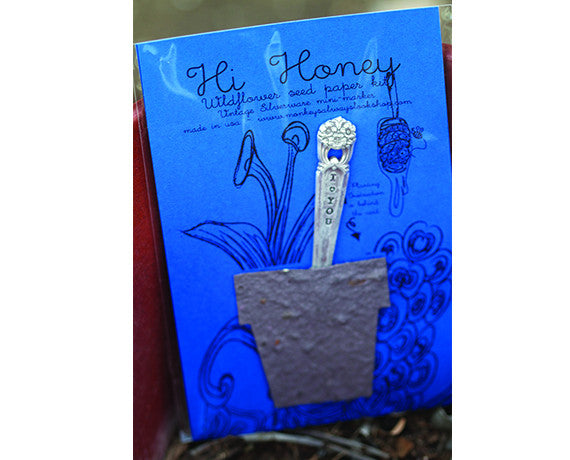 Celery Plantable Seed Paper with Silverware Garden Marker (S0358) -  monkeysalwayslookshop