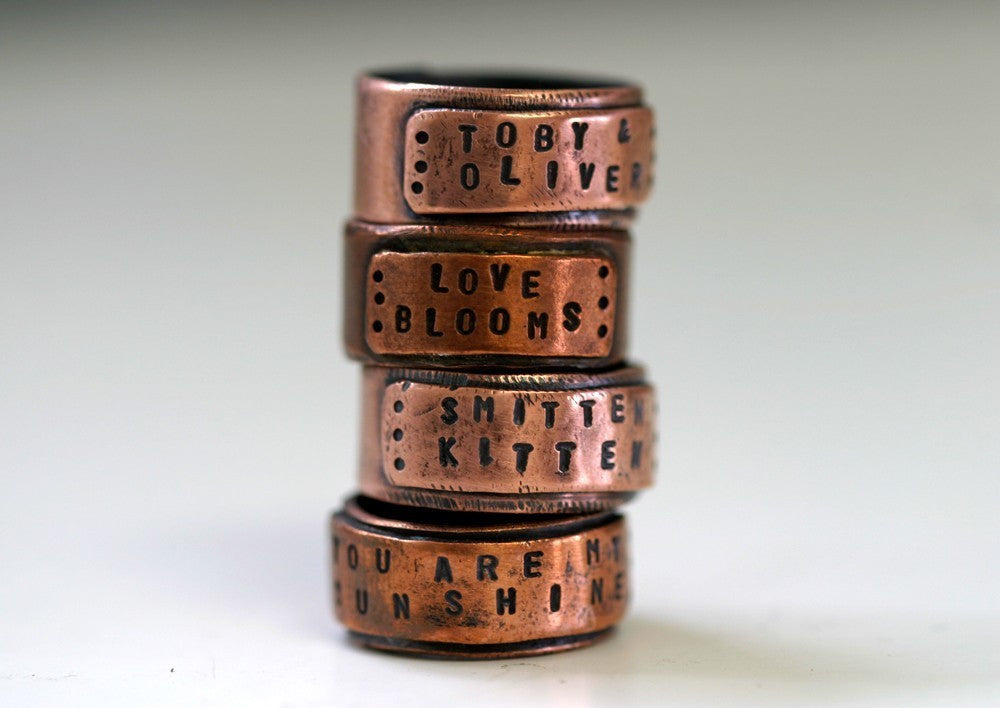 Large copper rings online