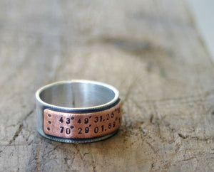 Latitude Longitude Ring (S0210)
