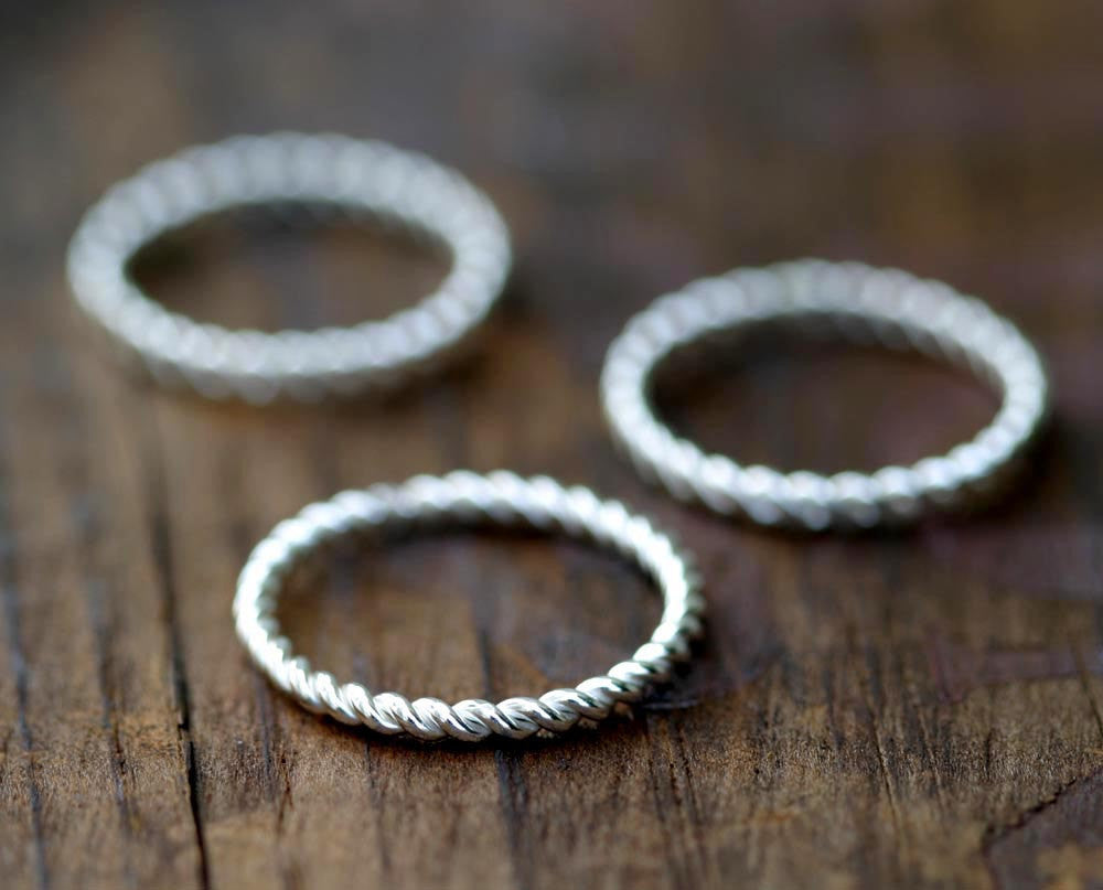 Sterling Silver Twisted Wire Ring (S0267
