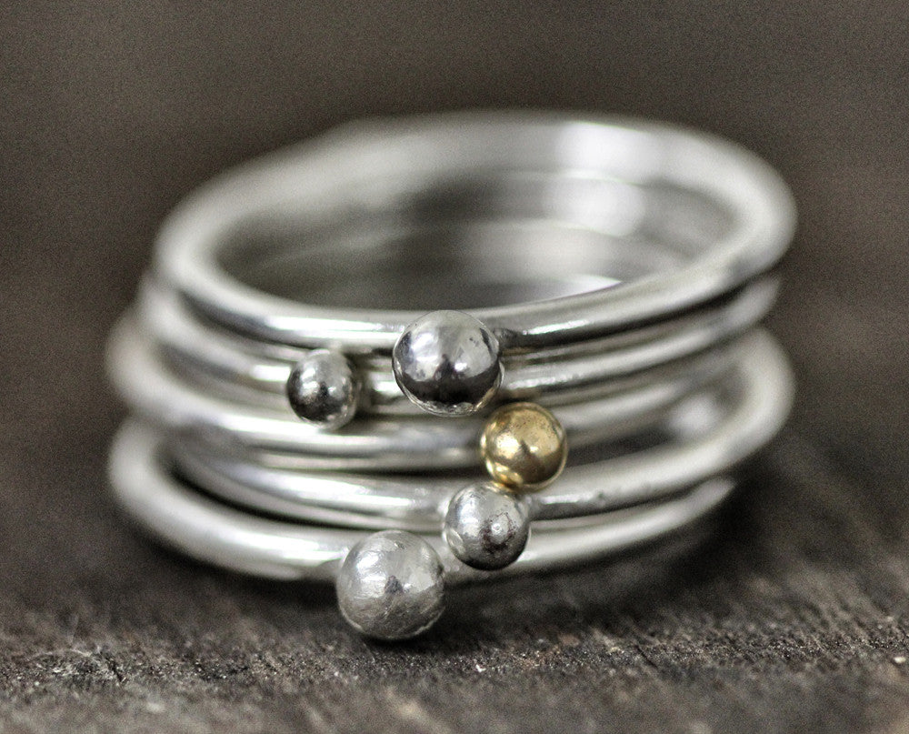 Pebble Ring Set of 5 (S0294)