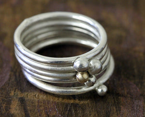 Pebble Ring Set of 5 (S0294)