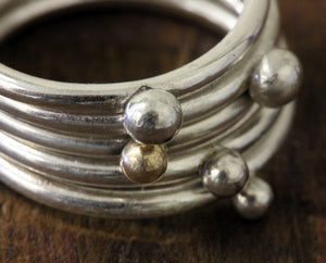 Pebble Ring Set of 5 (S0294)