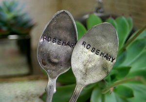 Rosemary Vintage Silverware Garden Marker Plant Stake (S0312)