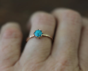 Turquoise sterling silver ring