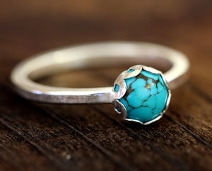 Turquoise sterling silver ring