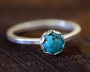 Turquoise sterling silver ring
