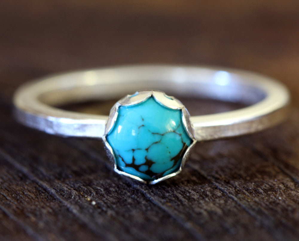 Turquoise sterling silver ring