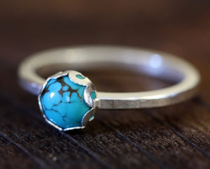 Turquoise sterling silver ring