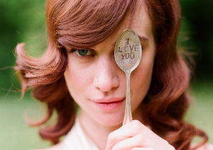 Wedding Photo Prop Stamped Silverware Garden Marker (S0277)