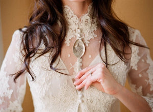 Wedding Photo Prop Stamped Silverware Garden Marker (S0277)